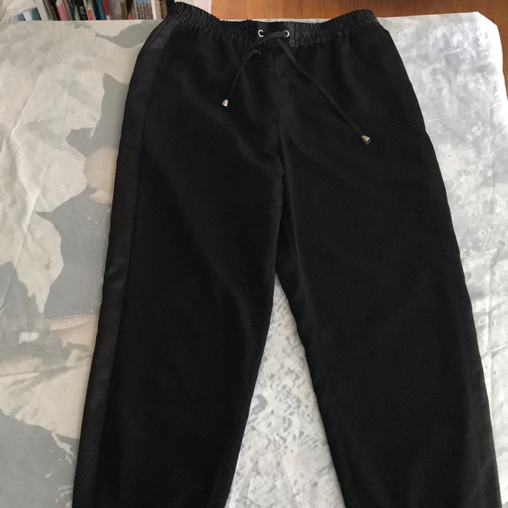 Topshop black dressy track pant/joggers